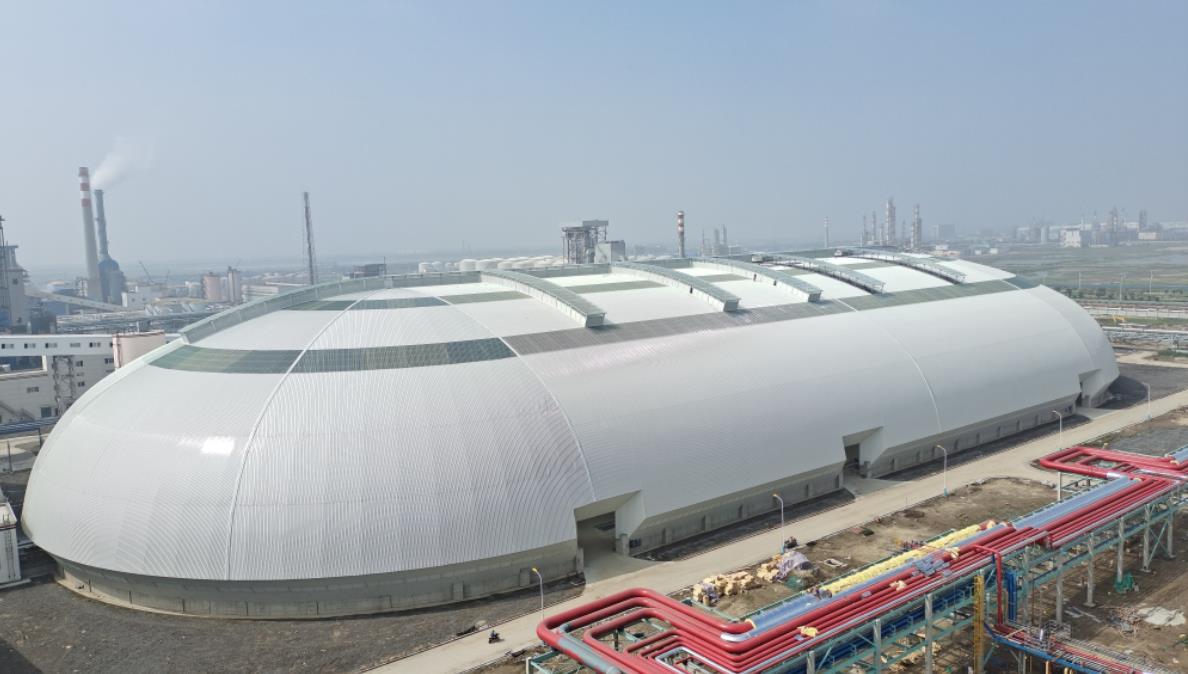 滄州旭陽化工有限公司蘭炭棚網架 滄州旭陽化工有限公司蘭炭棚網架